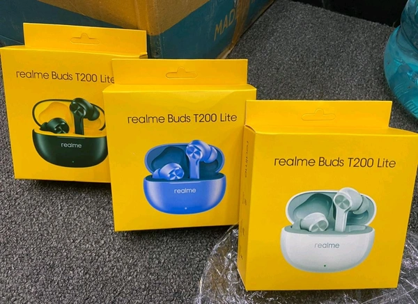 Realme Buds T200 Lite 💯 % Og Quality Super Sound Multi Colour Earbuds 