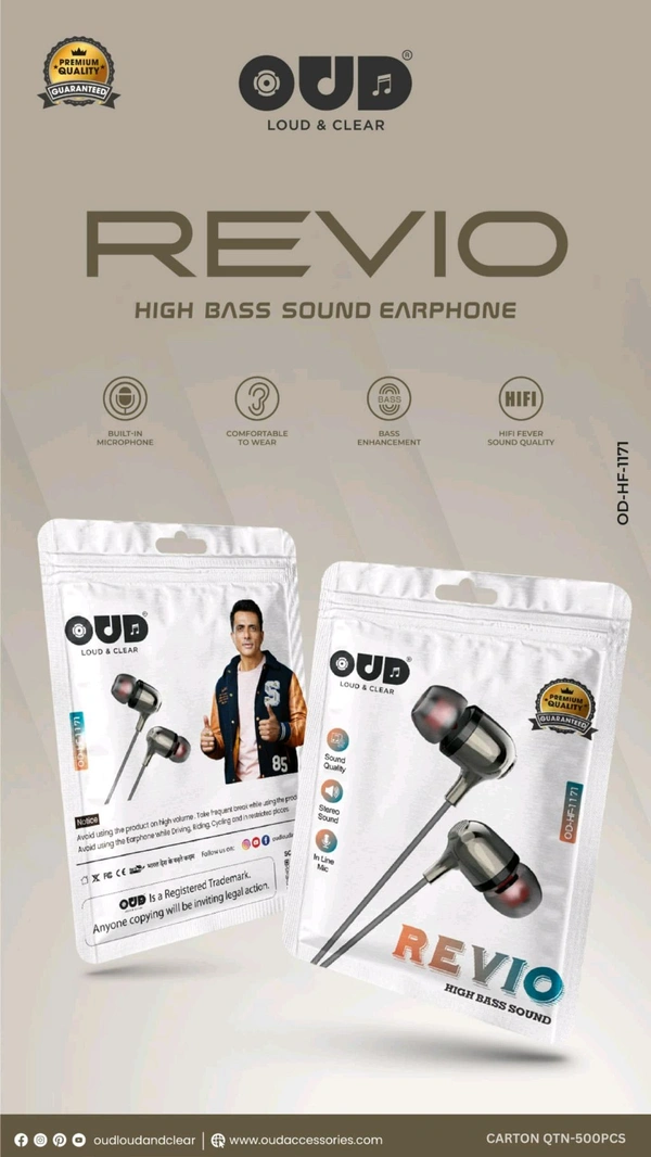 OUD Revio OD-HF-1171 High Bass Sound Quality 
