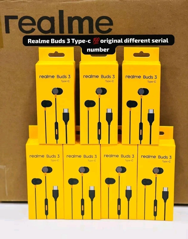 Realme Buds 3 Type-c Diffrent Serial Number Original Quality Earphone 