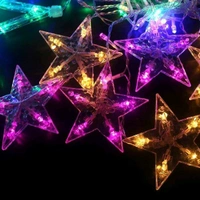 6+6 Star ⭐ Multi Colour Curtain Light 