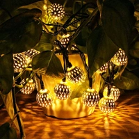 Globe String Lights Plug-in Metal Ball Fairy Lights SC-707 14L 