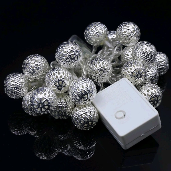 Globe String Lights Plug-in Metal Ball Fairy Lights SC-707 14L 