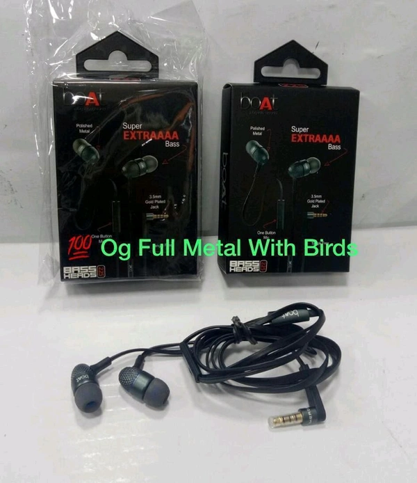 Boat 225 Bass Heads Metal Super Extra Bass Earphone 