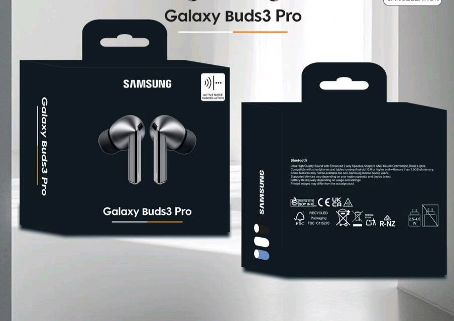 Samsung Galaxy buds3 Pro Same Packing bass Sound 1by1 Lamination