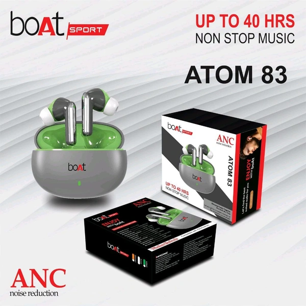 Boat Atom-83 high Quality Big Battery 🔋 shiny ✨ Buds Bass Sound
