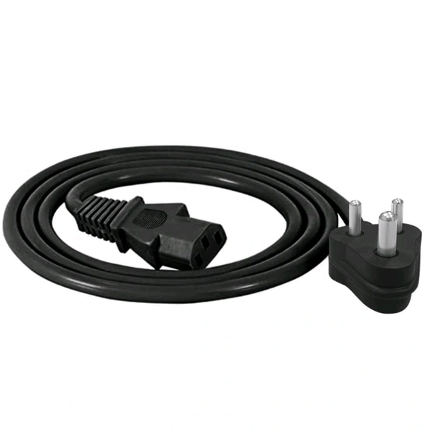 3 Pin Power Cable Cord For Desktop, Printer, CPU, Monitor ETC 1.5 Mtr Length 