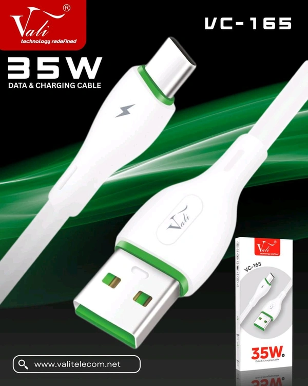 Vali VC-165 35W Data And Charging Cable  - Micro V8