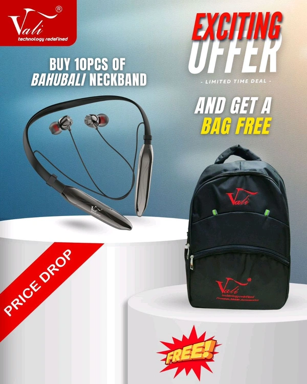 Vali Bahubali Neckband Buy 10 PCs And Get 1 Bag Free 