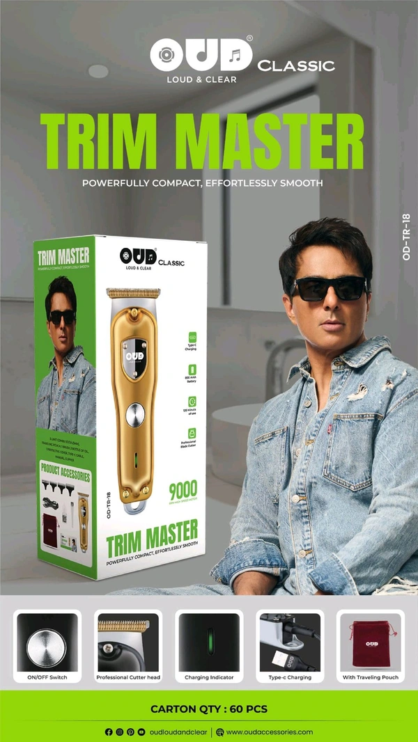 OUD Trime Master TR-18 Powerful Compact Trimmer 