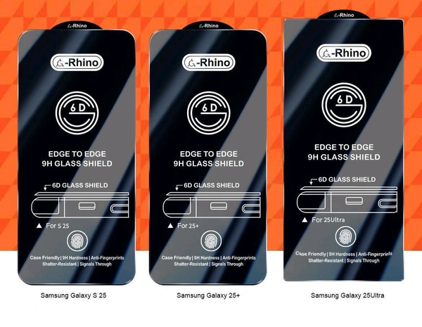 Samsung Series AG-Rhino 6D Fingerprint 🫆 Working Glass (10 PCs Packet) - Find X9 Pro
