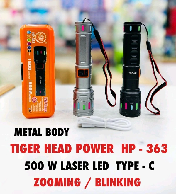Tiger Head Power HP-363 500w Laser Led 1500mAh Battery 🔋