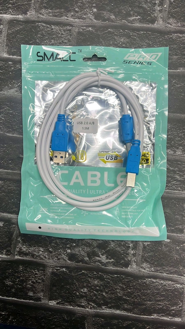 USB 2.0 To Printer Cable 1.5 MTR Best Quality 