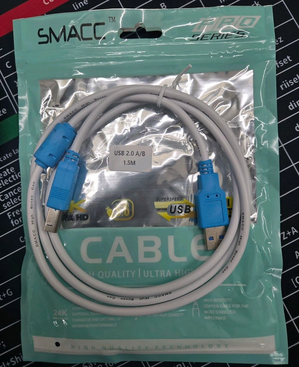 USB 2.0 To Printer Cable 1.5 MTR Best Quality 