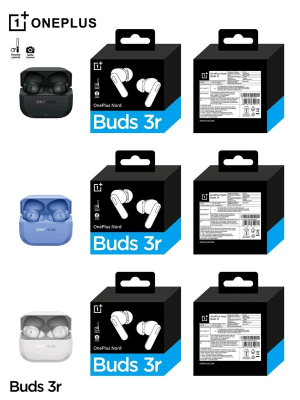 Oneplus Buds 3R Volume Control+ Selfie Camera 📸 💯% Og Quality Earbuds 