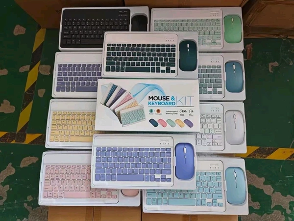 MINI MOUSE & KEYBOARD COMBO PACK 7 MULTI COLOURS WIRELESS PREMIUM QUALITY 