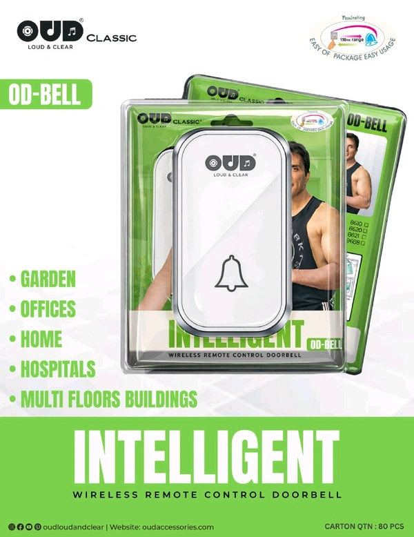 OUD NEW OD-BELL Wireless Remote Control Doorbell