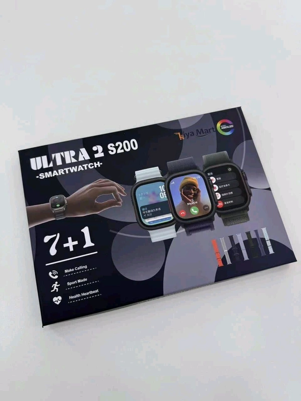 Ultra 2 S-200 7+1 Smart Watch Premium Quality (Calling, Sport Mode, Health Heartbeat 💓)