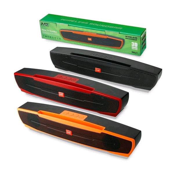 MZ M41 (Portable Home TV SOUNDBAR) Dynamic Thunder Sound with High Bass,10W Power & 2400mAh Battery