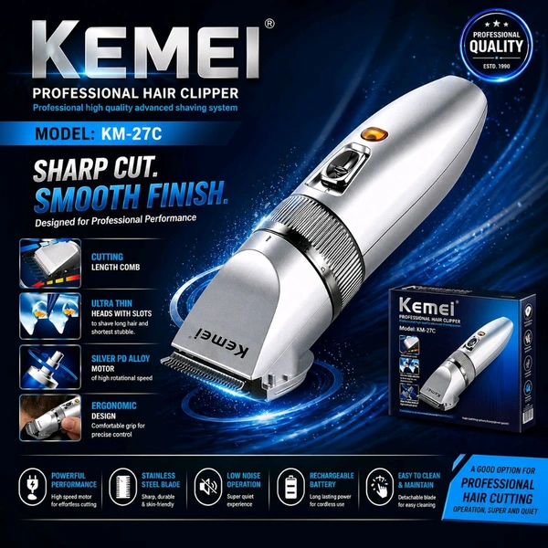 Kemei KM-27C Original Professional Hair Trimmer 