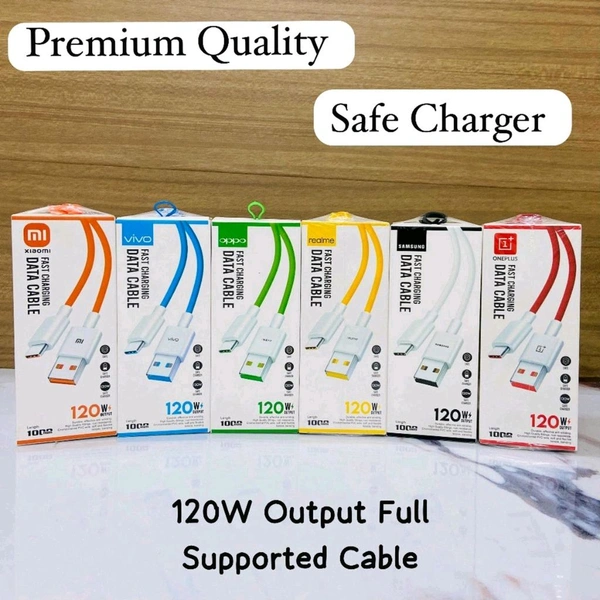 New 120W Type-C Fast Charging Data Cable Genunie Quality