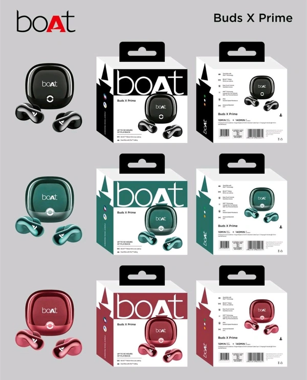 New 🆕 Boat X Prime Earbuds all Shiny ✨ Heavy Quality Bass Sound  Hard Box Packing