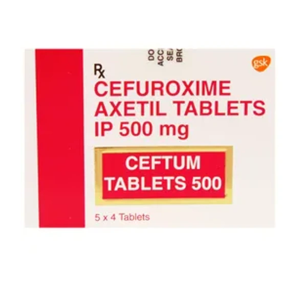 Ceftum 500 - 1 Strip (10 tablets), Cefuroxime (500mg)