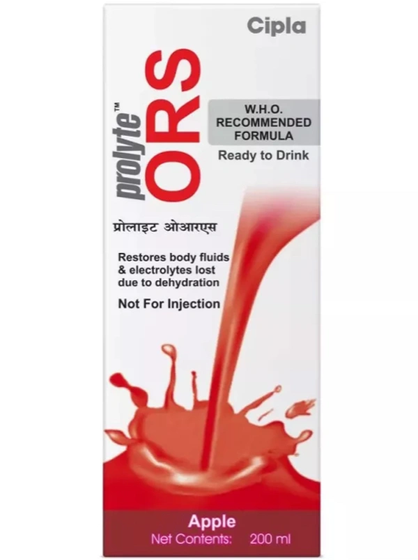 ORS Orange/Apple Flavour Oral Rehydration Salt Drink 200 ml - 200ML