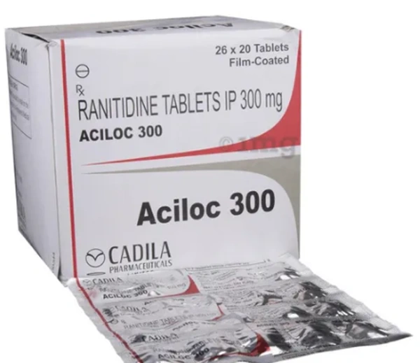Aciloc 300 Tablet - 1 STRIP (20 Tablets), Ranitidine (300mg)
