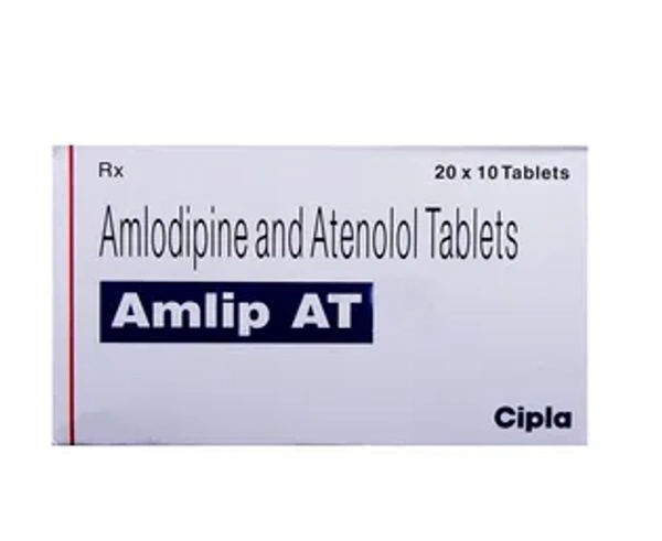 Amlip AT Tablet - 1 STRIP (10 Tablets), Amlodipine (5mg) + Atenolol (50mg)