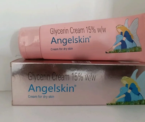 Angelskin Cream with 15% Glycerin | For Dry Skin - 100gm, Glycerin I.P.