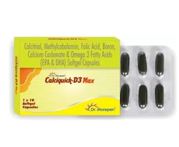 Calciquick-D3 Max Capsules - 1 Strip (10 Capsules