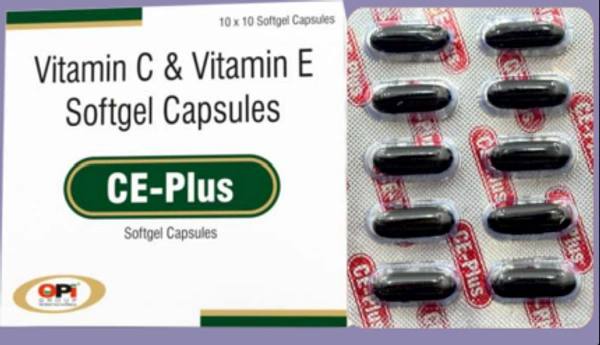 Ce Plus Softgel Cap - 1Strip (10 Capsules), Vitamin C, Vitamin D, And Zinc.