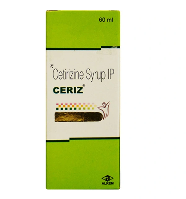 Ceriz 5mg Syrup - 60ml, Cetirizine (5mg/ml)