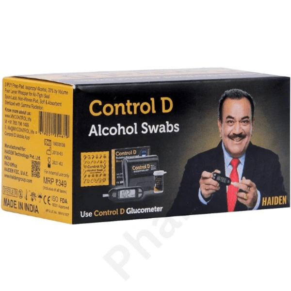 Control D Alcohol Swab (100Swabs)