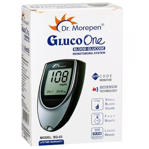 Dr Morepen BG 03 Gluco One Blood Glucose Monitoring System (Only Glucometer)