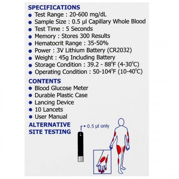 Dr Morepen BG 03 Gluco One Blood Glucose Monitoring System (Only Glucometer)