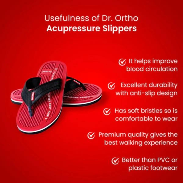 Dr. Ortho Acupressure Slippers - UK 8 (273mm)