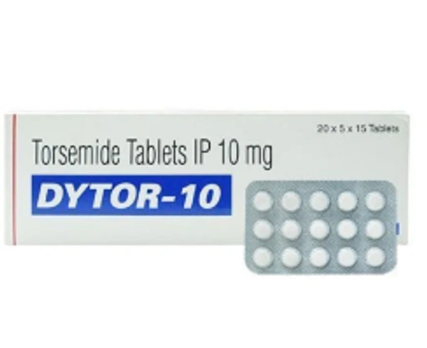 Dytor 10 Tablet - 1 Strip (15 Tablets), Torasemide (10mg)