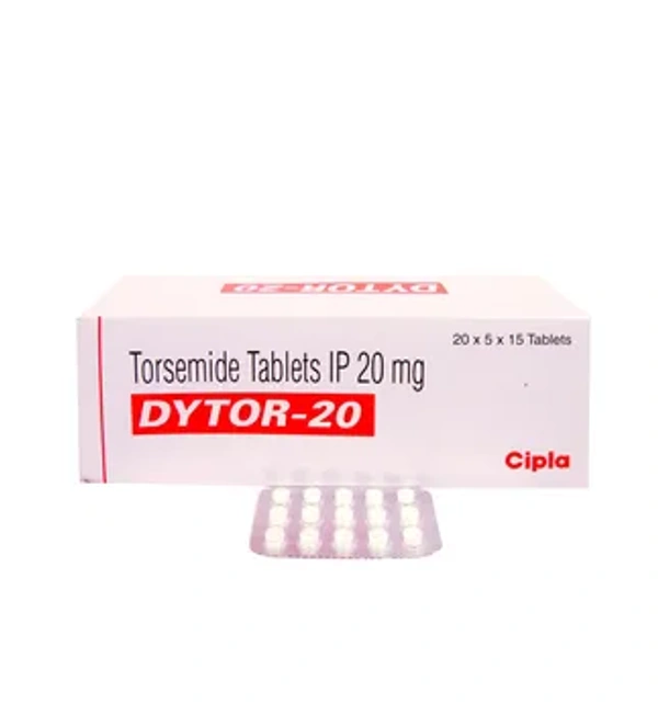 Dytor 20 Tablet - 1 Strip (15 Tablets), Torasemide (20mg)