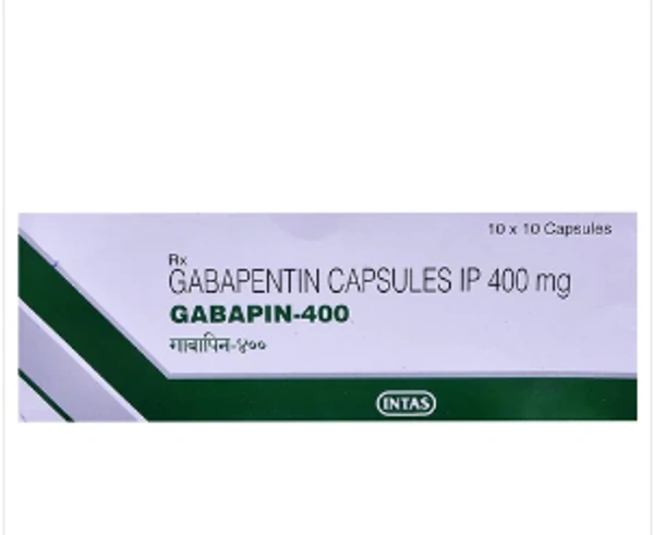 Gabapin 400 Capsule (N2400421) - 1 Strip ( 10 tablets), Gabapentin (400mg)