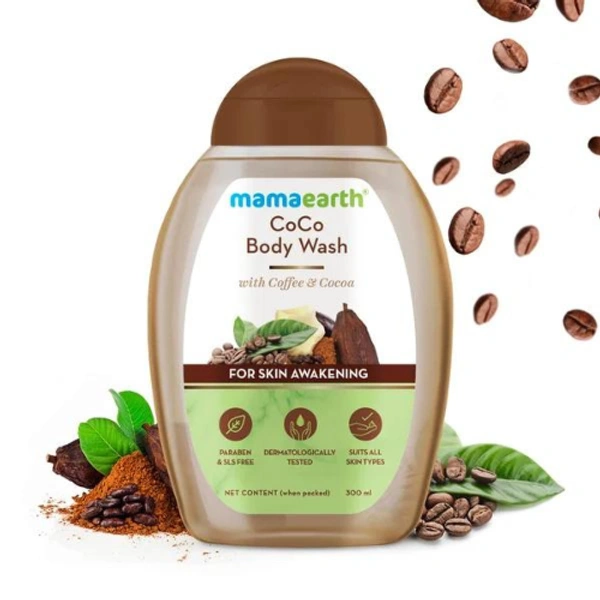 Mamaearth CoCo Body Wash With Coffee and Cocoa For Skin Awakening (300ml)
