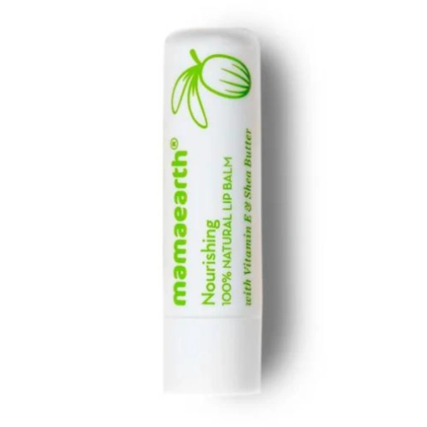 Mamaearth Nourishing 100% Natural Lip Balm with Vitamin E and Shea Butter for Soft & Supple Lips (4gm)