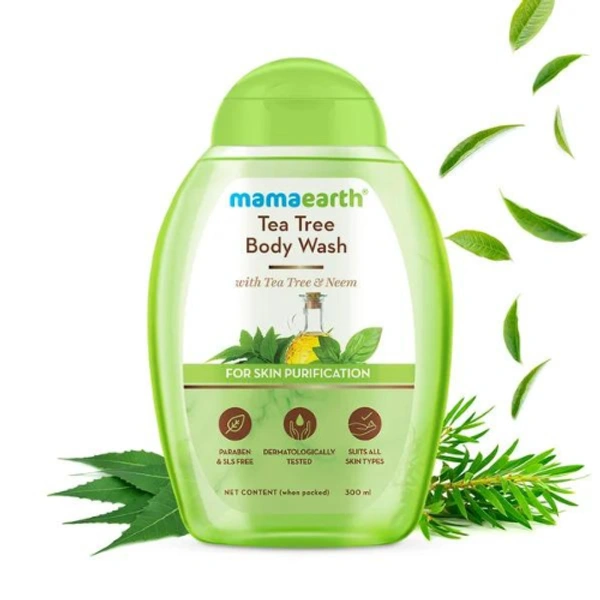 Mamaearth Tea Tree Body Wash With Tea Tree and Neem For Skin Purification (300ml)