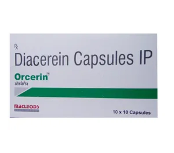 Orcerin Capsule - 1 Strip (10 Capsules), Diacerein (50mg)