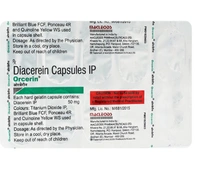 Orcerin Capsule - 1 Strip (10 Capsules), Diacerein (50mg)