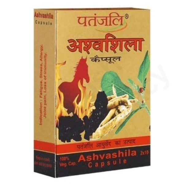 Patanjali Ashvashila Capsule (20 Caps, Pack of 5)
