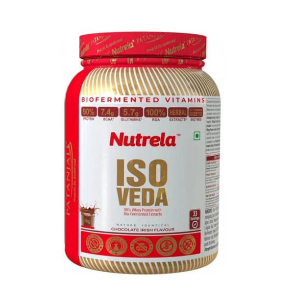 Patanjali Nutrela ISO Veda Powder - Chocolate Irish 1 kg