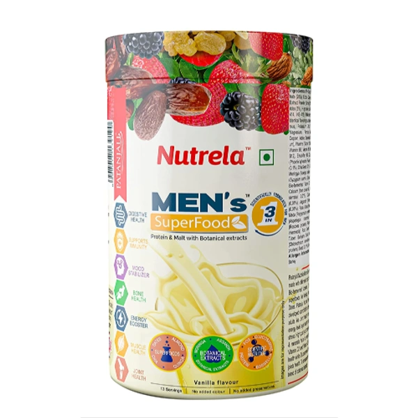 Patanjali Nutrela Men's Superfood Powder Vanilla 400gm