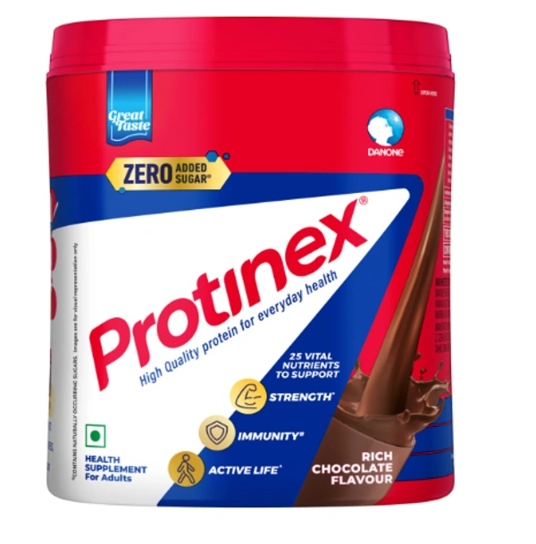 Protinex Health Supplement And Nutritional Protein Mix For Adults-(Creamy Vanilla, 400 Gms, Jar) with 25 Vital Nutrients to Support Strength, Immunity & Active Life - 400gm, Rich Chocolate Flavour, 12 gm protein