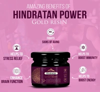 Leeford Hindratan Shilajit Power Gold Resin - 20g with 100% Pure Shilajit, Ashwagandha, Coffee and Swarna Bhasma | Helps to Boosts Stamina and Energy, Builds Immunity and regulate Sleep - 20gm